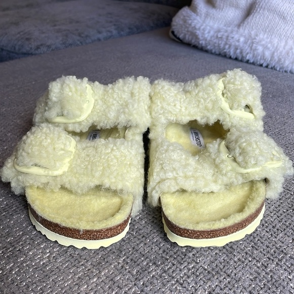 NWT BIRKENSTOCK BIG BUCKLE Teddy Fur Arizona! - Picture 8 of 14